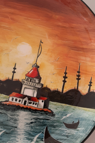 Çini Klasik Mertaban Tabak.