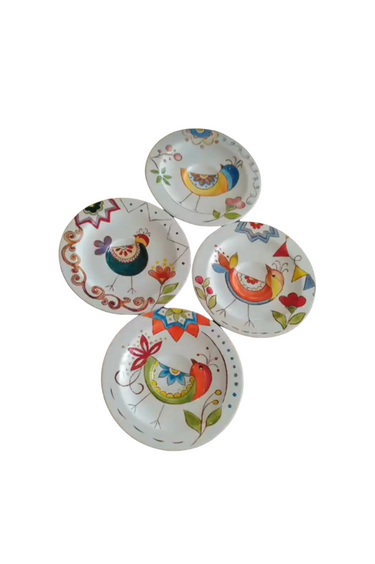 Çini 8'li Çini Fincan Tabağı