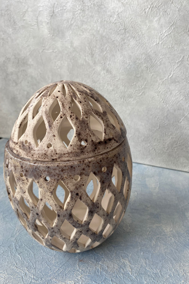 Seramik Ajurlu Yumurta Kavanoz