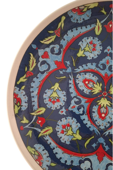 Çini Klasik Desen Mertaban Tabak