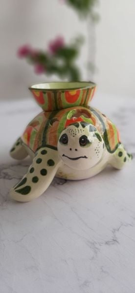 Çini Kaplumbağa Buhurdanlık