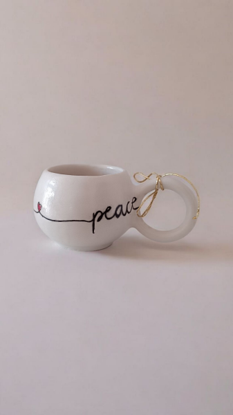 El Emaği Seramik Fincan ''Peace'' Tasarım