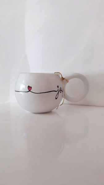 El Yapımı Seramik Kahve Fincanı ''Joy'' Tasarım